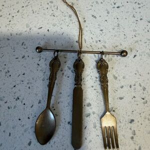 Vintage Brass Utensil Ornament